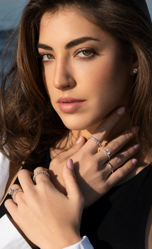 Elliot Eternity Ring - 18K Rose Gold Wedding Band