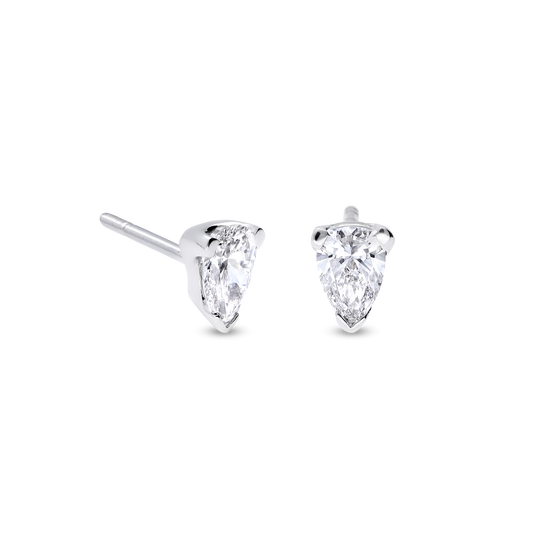 James Earrings - 18K White Gold