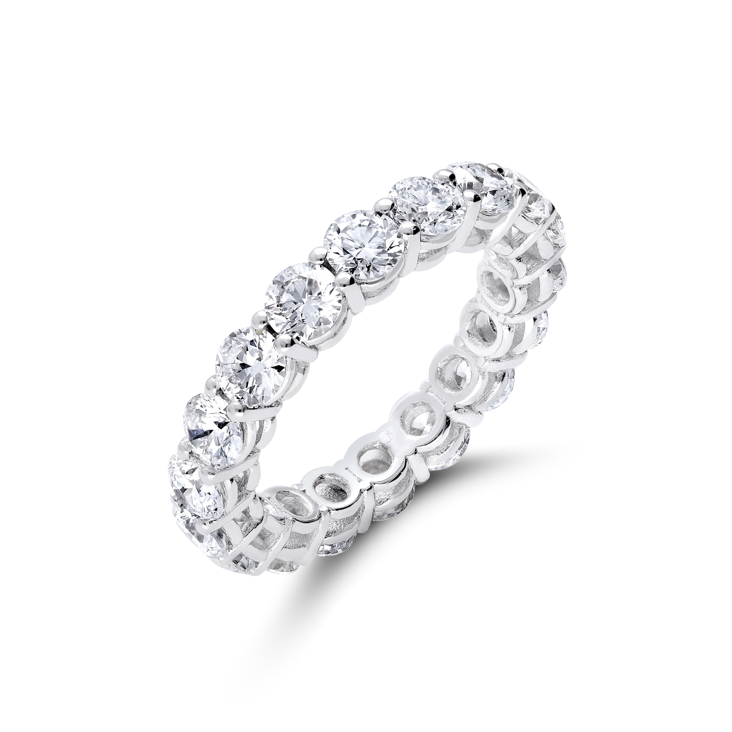 Elliot Eternity Ring - 18K White Gold Wedding Band