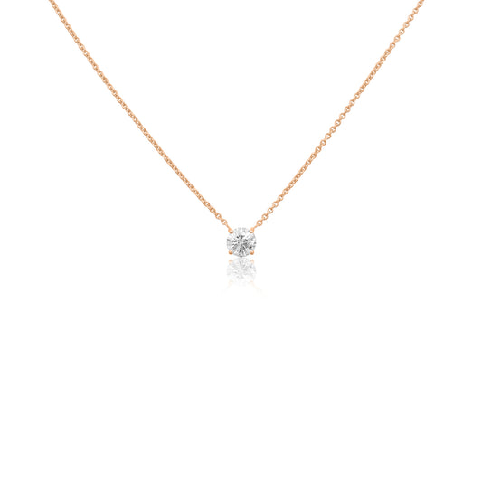 Solitaire Brilliant Diamond Necklace
