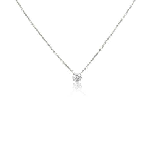 Solitaire Brilliant Diamond Necklace