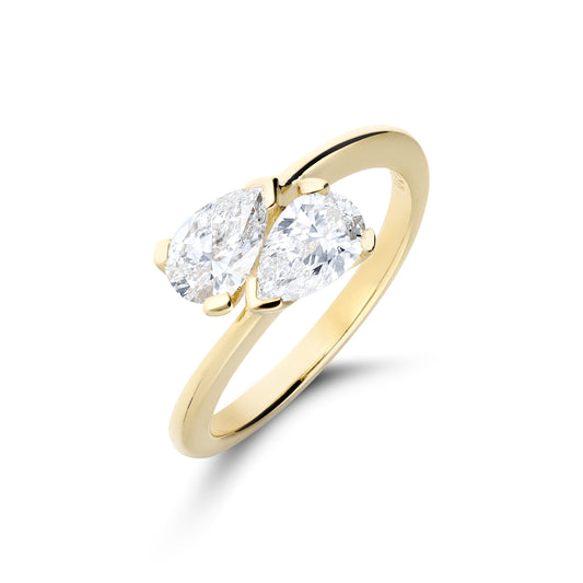 Luca Toi&Moi Ring - 18K Yellow Gold