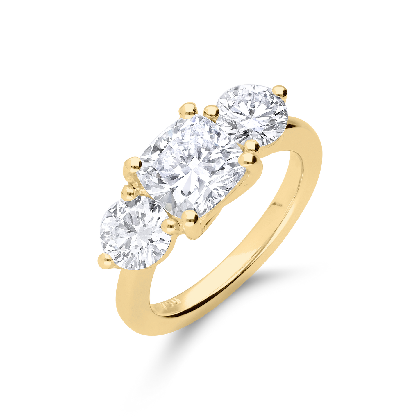 Ring Trilogy - Yellow Gold Engagement Ring