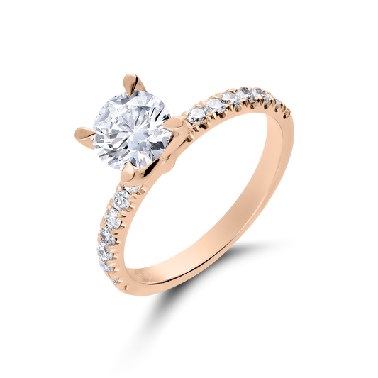 Felix Ring - 18K Rose Gold Engagement Ring
