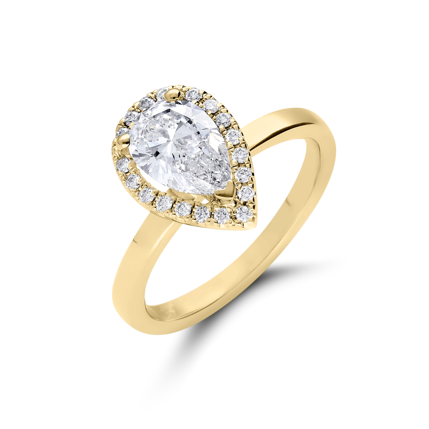 Ian Ring - 18K Yellow Gold Engagement Ring