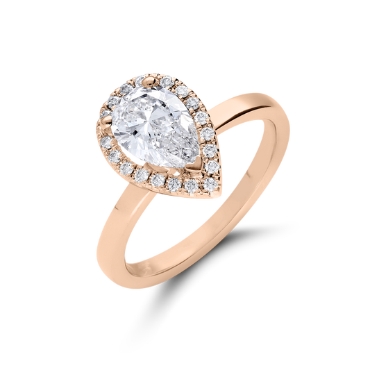 Ian Ring - 18K Rose Gold Engagement Ring