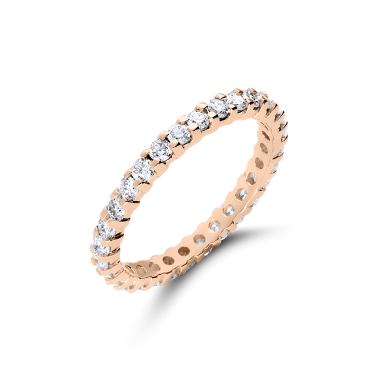 Liam Ring - 18K Rose Gold Wedding Band